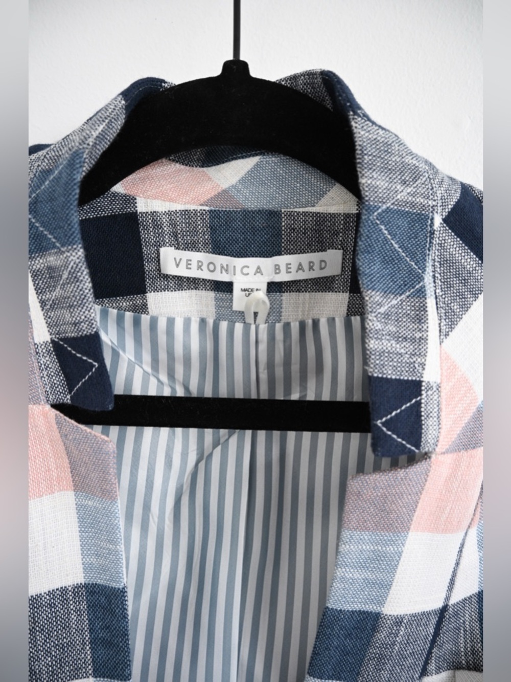 Veronica Beard Schoolboy Dickey Plaid Blazer, Size 4, Great Condition - Picture 7 of 10